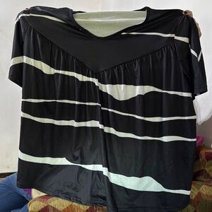 Black and White Women's Top